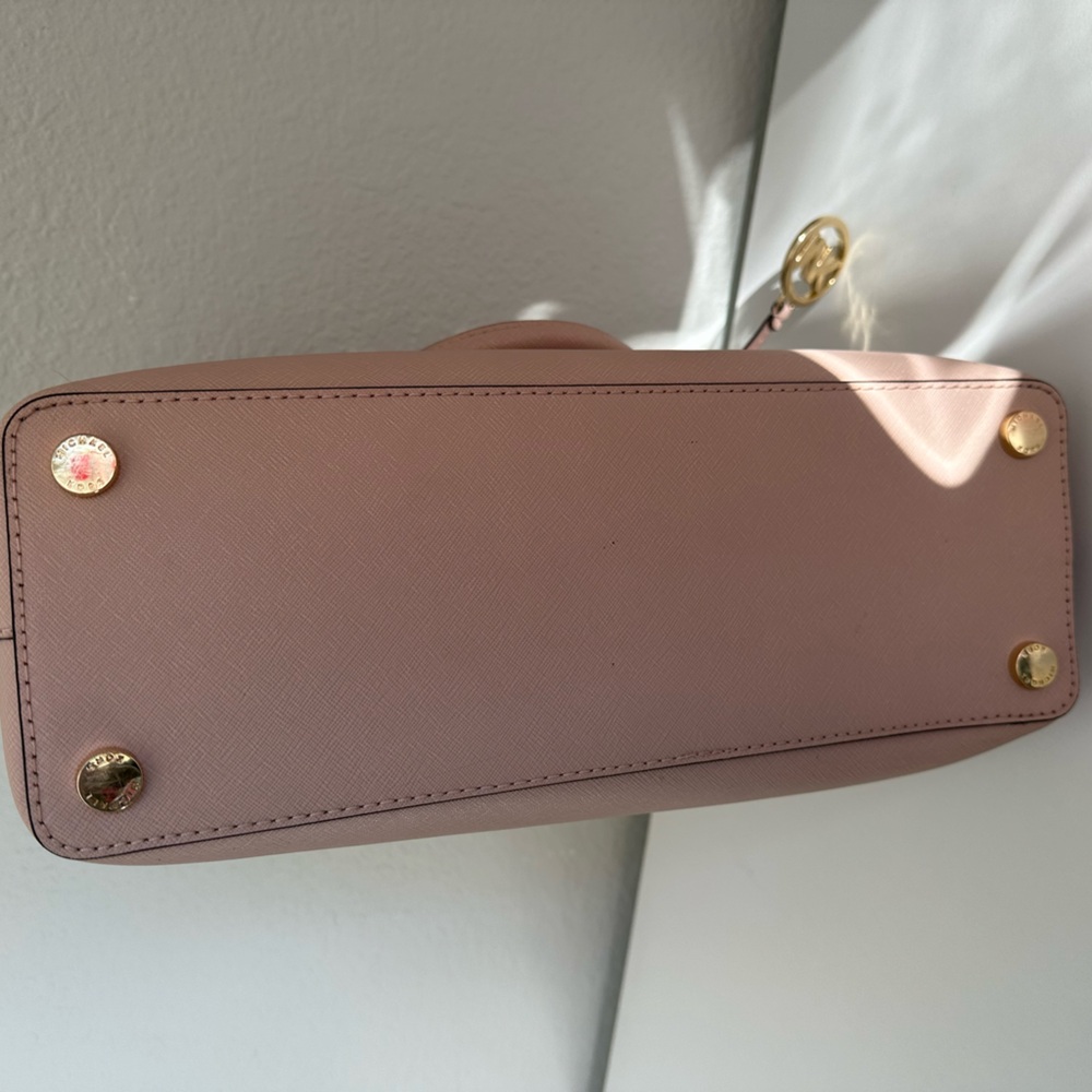 Michael Kors Pink and Cream Savannah large satchel bag - Picture 4 of 9